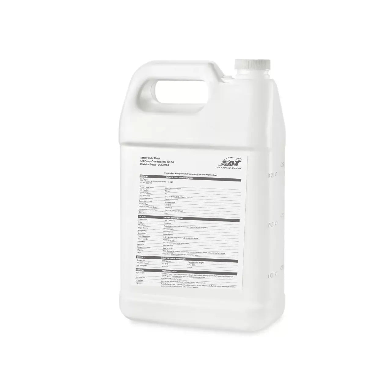 Cat Pumps Hydraulic Crankcase Oil Cat Pumps MeeFog Systems Lubrication Lubrication-Cat-Pumps-Oil-1-Gallon