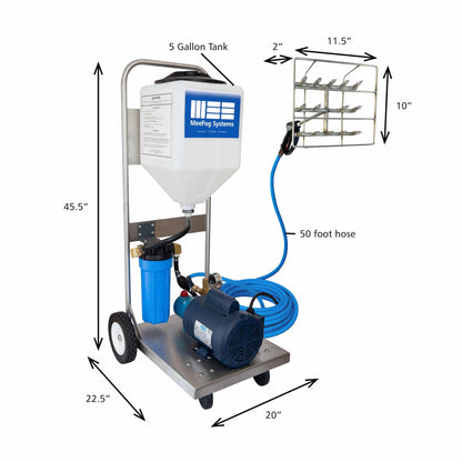 Mobile-Mee: Five Gallon Chemical Spray Applicator MeeFog MeeFog Systems Industrial Quality Sprayer